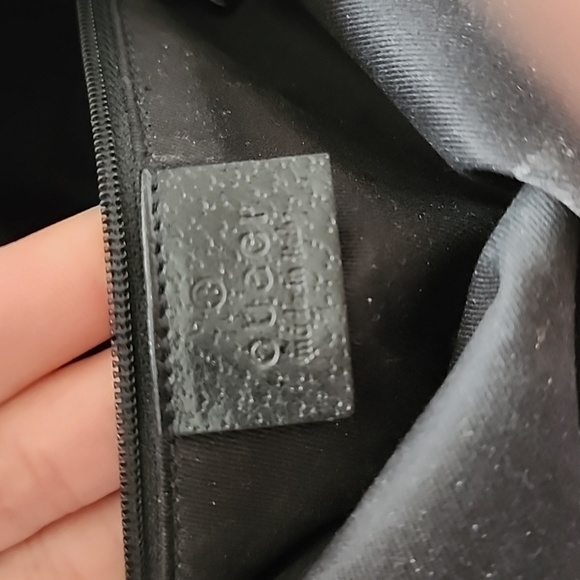 Authentic black Gucci canvas shoulder bag - Picture 5 of 13